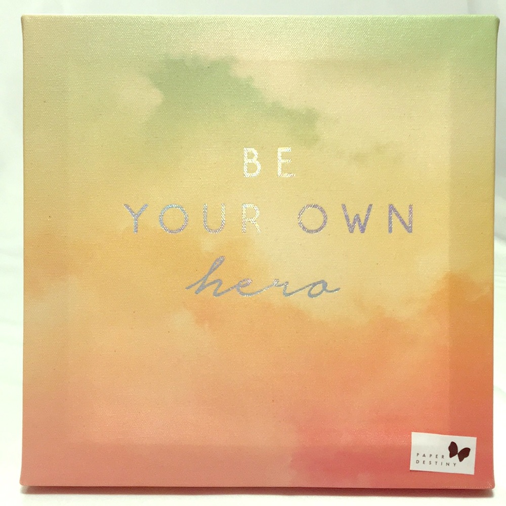 3/$15 ❤️ 10” x 10” Canvas Art - BE YOUR OWN hero